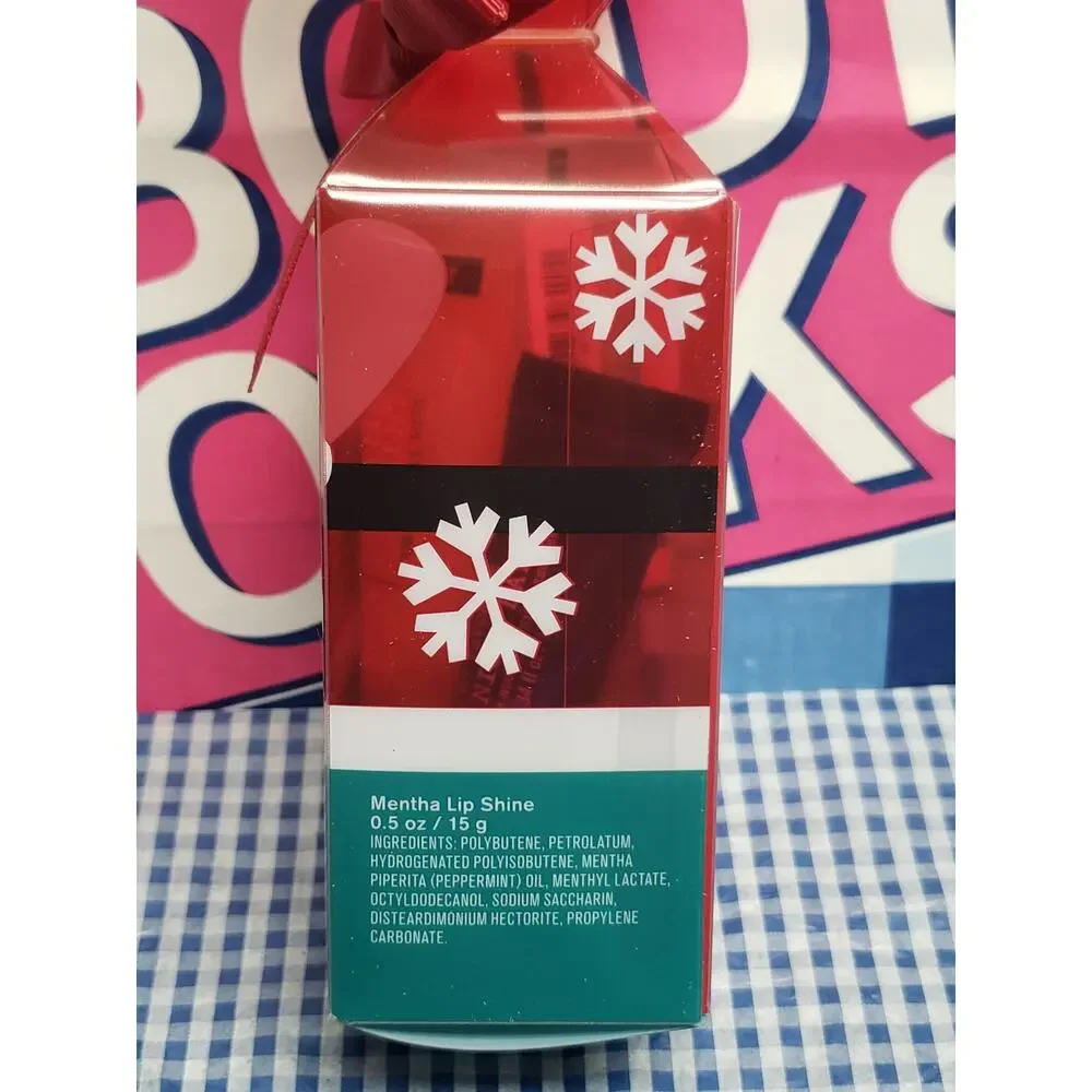 BBW C.O. Bigelow Lip Ritual Trio Christmas Set Night Balm Mentha Shine & Tint